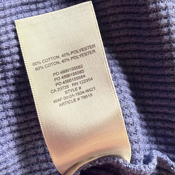Aritzia The‎ Group Babaton Women's M Shirt Thermal Waffle Knit Mock Neck Casual - Picture 5 of 7